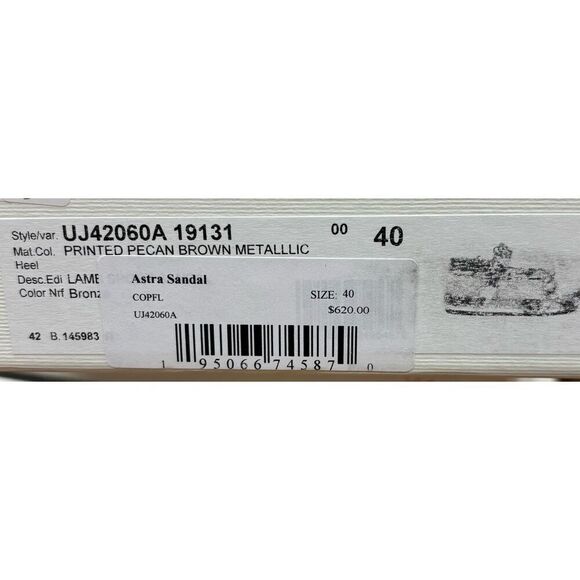 ULLA JOHNSON Astra Sandal in Rose Gold Leather NWB Size 40 - Picture 6 of 6